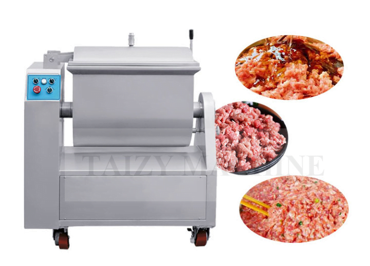Vacuum meat mixer | meat food stuffing mixer