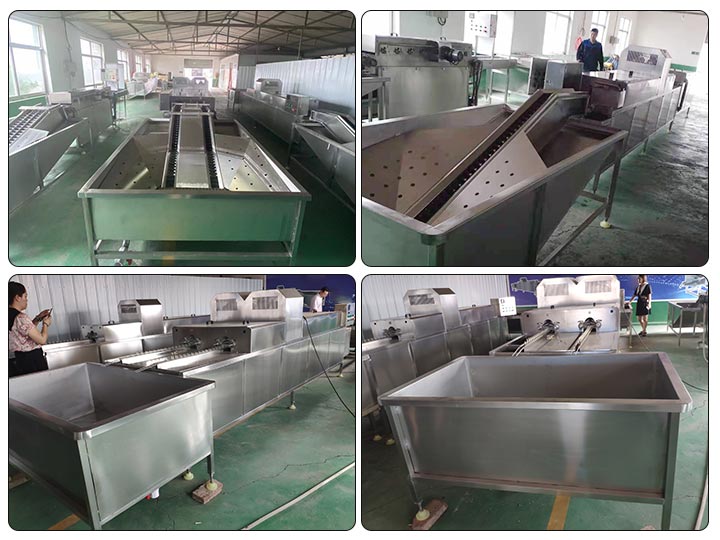 Egg processing production line